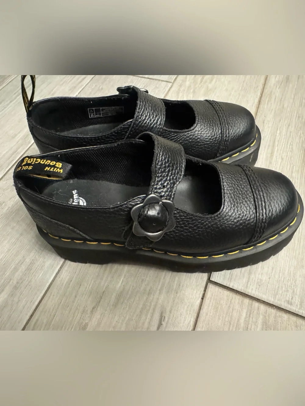 Dr. Martens Women’s ' Black Mary Jane Platform Shoes